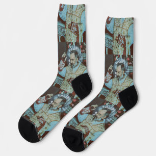Saint Padre Pio Witness of Suffering and Mercy Socks