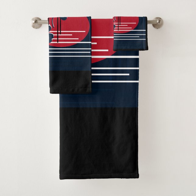 Saint Patrick, abstraction Bath Towel Set (Insitu)