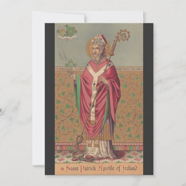 Saint Patrick Apostle of Ireland Invitation (Front)