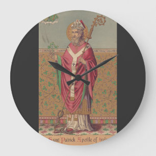 Saint Patrick Apostle of Ireland Large Clock