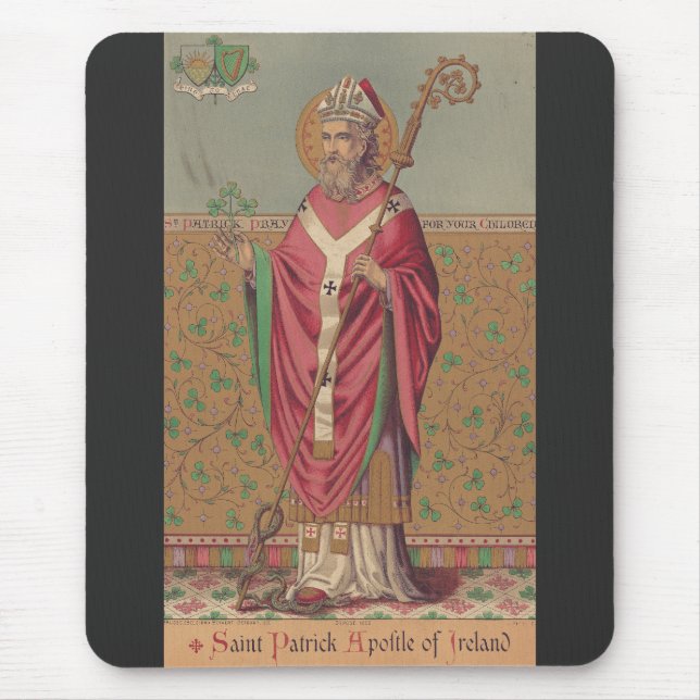 Saint Patrick Apostle of Ireland Mouse Pad (Front)