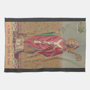 Saint Patrick Apostle of Ireland Tea Towel