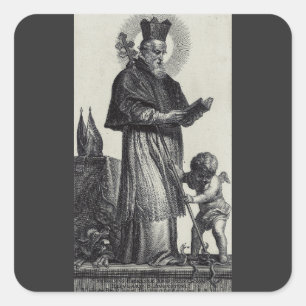 Saint Patrick Bishop and Confessor Square Sticker