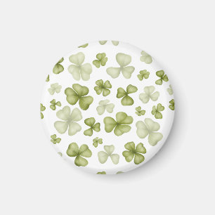 Saint Patrick clovers clip art Magnet