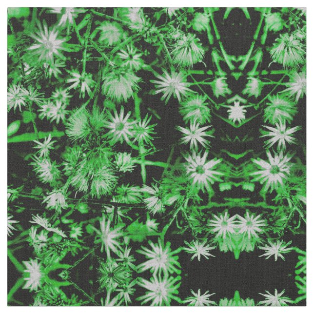 Saint Patrick Daisy Fabric (Close Up)