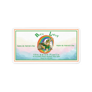 Saint Patrick Day Label