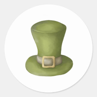 Saint Patrick elf hat clip art Classic Round Sticker