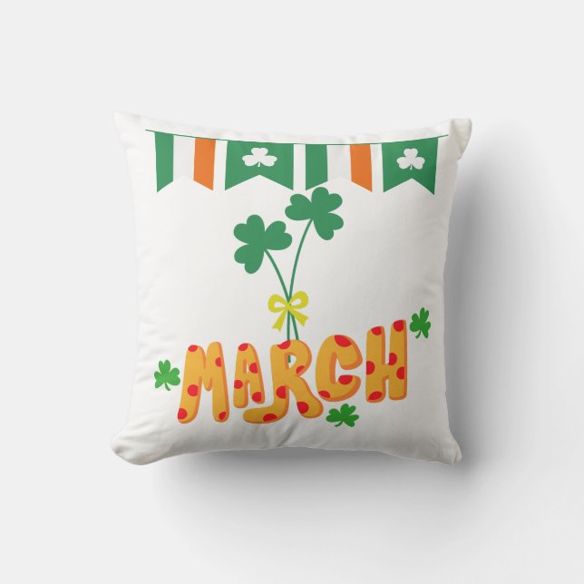 Saint Patrick March Cushion (Front)