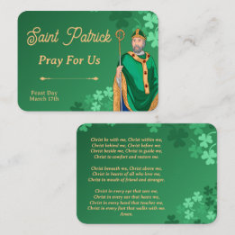 Saint Patrick Prayer Card – Breastplate Prayer