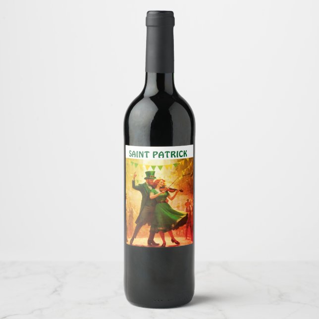 Saint Patrick´s Dance Wine Label (Front)