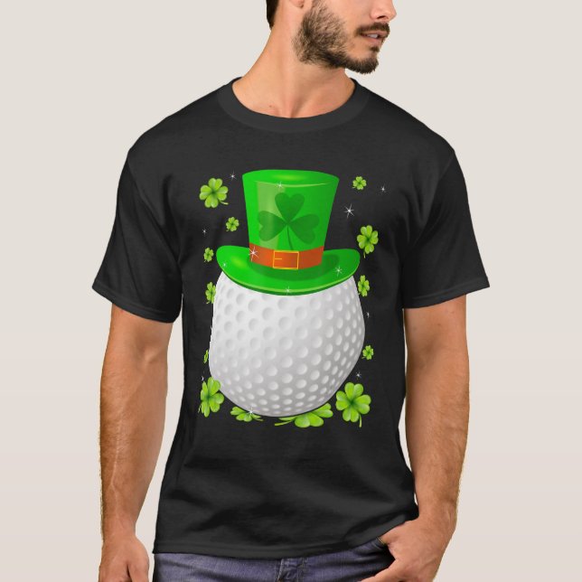 Saint Patrick S Day Irish Golf  Hat Shamrock Sport T-Shirt (Front)