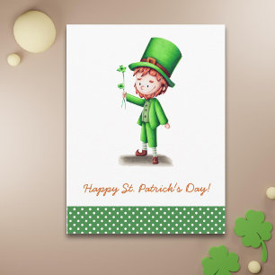 Saint Patrick’s Day Leprechaun Postcard