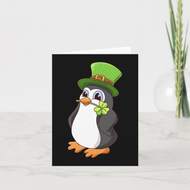 Saint Patrick S Day Penguin St. Patrick S Day  Card (Front)