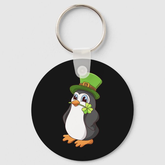 Saint Patrick S Day Penguin St. Patrick S Day  Key Ring (Front)