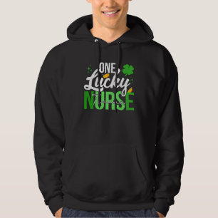 Saint Patrick s Day Trauma Nurse One Lucky Nurse Hoodie