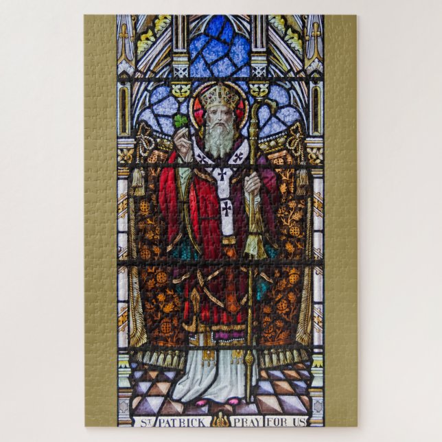 Saint Patrick, Shamrock Jigsaw Puzzle (Vertical)