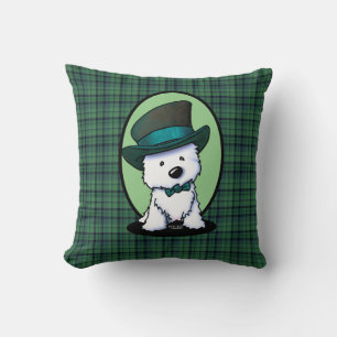 Saint Patrick Westie KiniArt Cushion