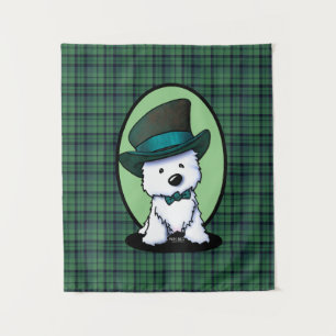 Saint Patrick Westie KiniArt Tapestry