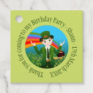 Saint Patrick's Birthday Boy Thank you Favour Tags