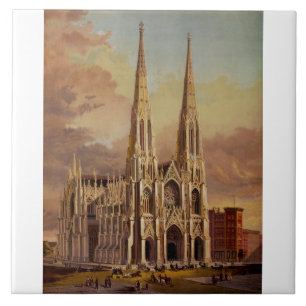 Saint Patrick's Cathedral in Midtown Manhattan Ceramic Tile