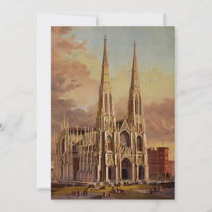 Saint Patrick's Cathedral in Midtown Manhattan Invitation