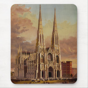Saint Patrick's Cathedral in Midtown Manhattan Mouse Pad