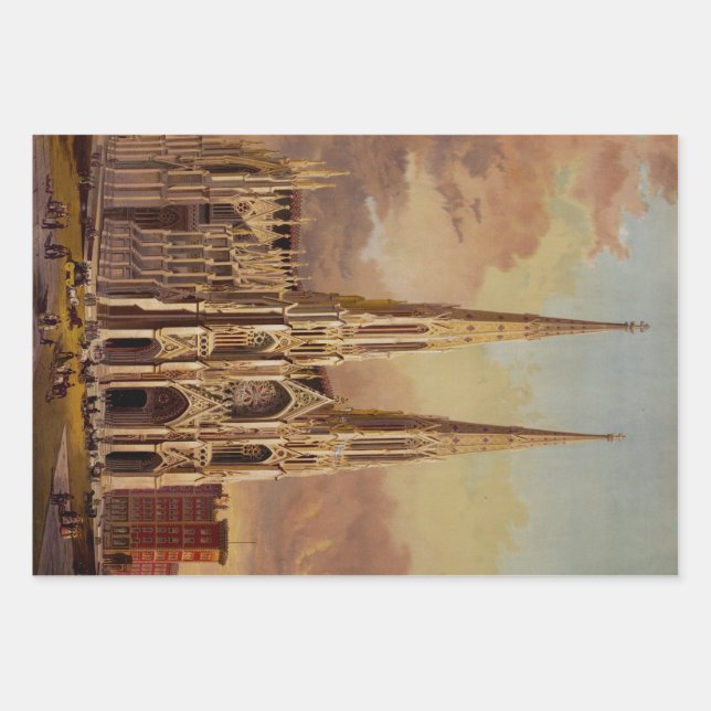 Saint Patrick's Cathedral in Midtown Manhattan  Wrapping Paper Sheet (Front)