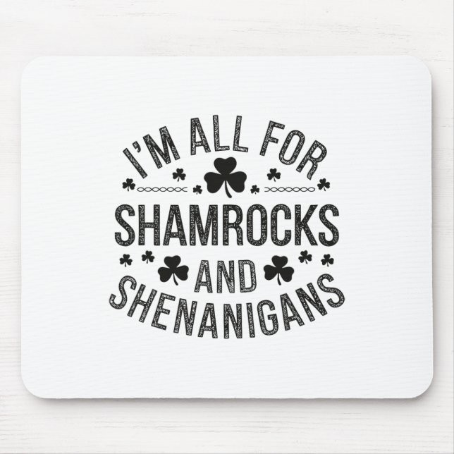 Saint Patricks Celebration Outfits Green Irish Ide Mouse Pad (Front)