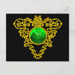 SAINT PATRICK'S CELTIC HEART POSTCARD