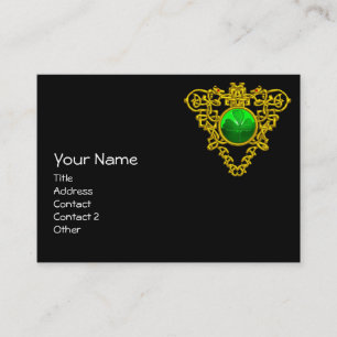 SAINT PATRICK'S CELTIC HEART,SHAMROCK, black white Business Card