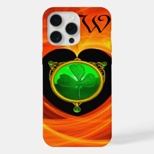 SAINT PATRICK'S CELTIC HEART,SHAMROCK MONOGRAM iPhone 15 PRO MAX CASE