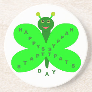 Saint Patricks Day Butterfly Coasters