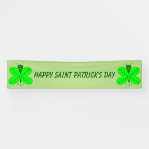 Saint Patricks Day Butterfly Custom Banner