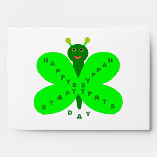 Saint Patrick's Day Butterfly Custom Envelope