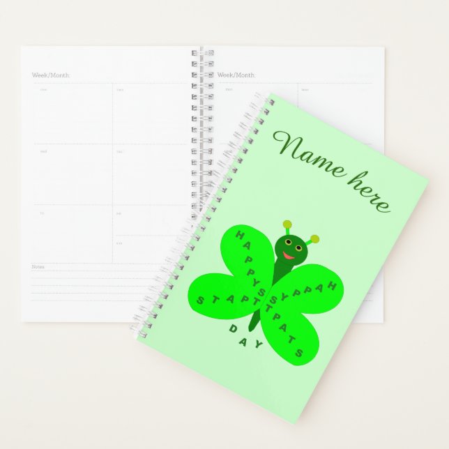 Saint Patricks Day Butterfly Custom Planner (Display)