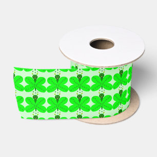 Saint Patrick's Day Butterfly Ribbon Satin Ribbon