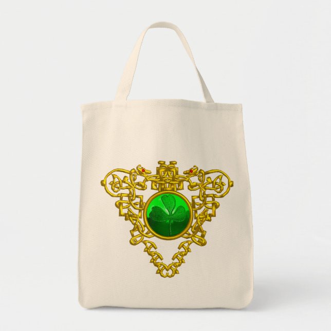 SAINT PATRICK'S DAY CELTIC HEART TOTE BAG (Front)