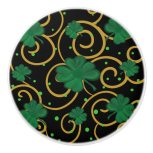 Saint Patricks Day Ceramic Knob