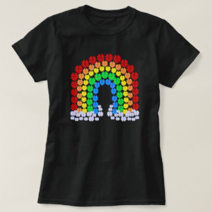 Saint Patrick's Day Clover Rainbow Pretty Colourfu T-Shirt