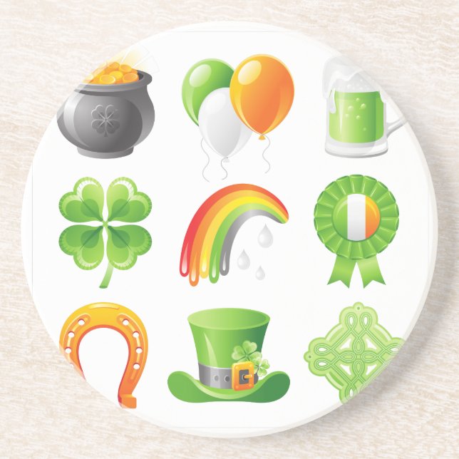 saint patricks day coaster (Front)