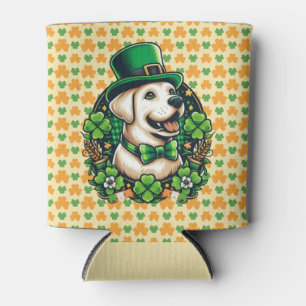 Saint Patrick's Day cut dog Can Cooler