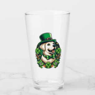Saint Patrick's Day cut dog Glass