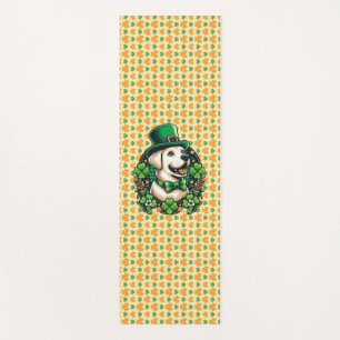 Saint Patrick's Day cut dog Yoga Mat