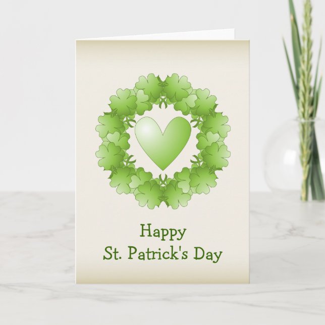 Saint Patricks Day Design Card (Front)