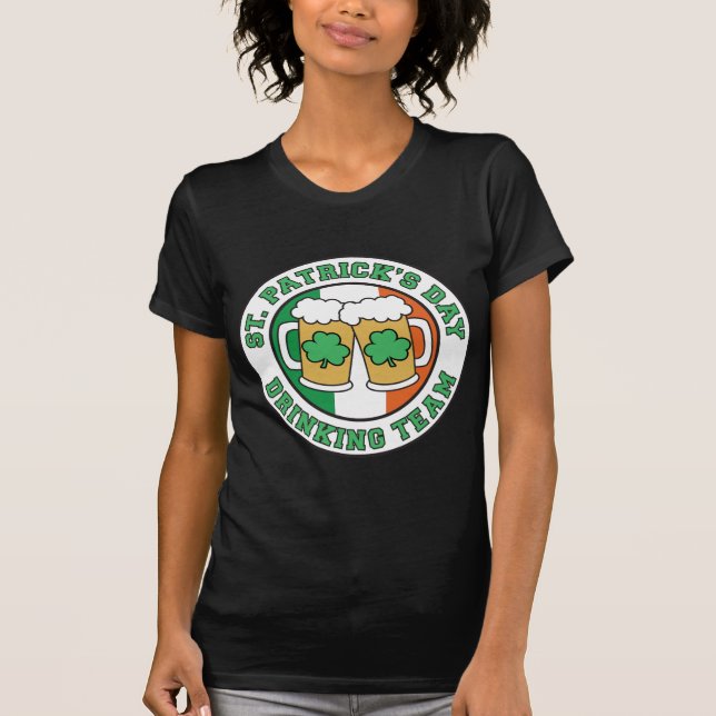 Saint Patrick's Day Drinking Team T-Shirt (Front)