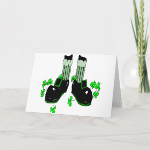 Saint Patrick's Day Feet Card