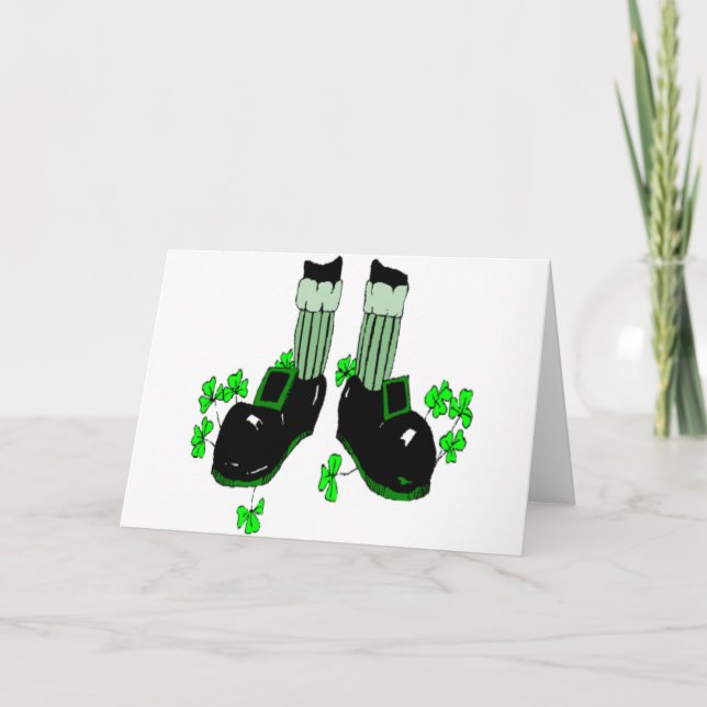 Saint Patrick's Day Feet Card (Front)
