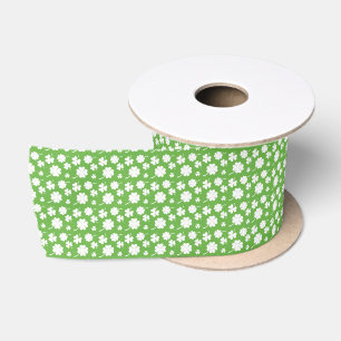 Saint Patrick's Day four leaf clover Shamrocks Satin Ribbon