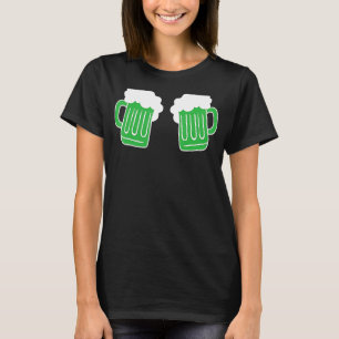 Saint Patrick's Day Graphic Beer Drinking Green T-Shirt