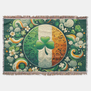 Saint Patrick's day/Ireland/Irish Throw Blanket